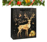 Bolsas De Navidad | Portátil Y Reutilizable Para Navidad,Bolsas De Regalo De Festival Con Mango,Para De Alimentos Pastelería Chocolate Joyería Niños Adultos Compras Viaje