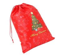 Bolsas de Navidad reutilizables - Bolsas con cordón de tela no tejida, contenedores para galletas navideñas | Decoración para de invierno, caramelos, alimentos, juguetes pequeños, embalaje
