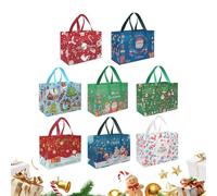 Bolsas de navideñas, 8 unidades compactas con trabillas anchas, bolsas para premios de clase y suministros, para estudiantes, niños, trucos de cumpleaños diarios, para el aula o la escuela
