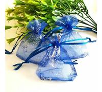Bolsas de Organza Bolsas de Regalo de Organza 100 unids/lote bolsas de joyería de Organza de mariposa bolsa con cordón bolsas de regalo bolsas de embalaje de dulces bolsas for exhibición de joyería de