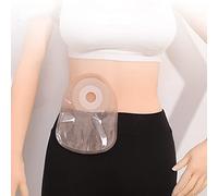 Bolsas de ostomía, Bolsa de urostomía, Medicals, bolsa drenable for ostomía, sistema una sola pieza, recortable, suave y cómoda, paquete 15 unidades
