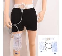Bolsas de ostomía, dos piezas, con bolsillo unilateral, bolsas silicona for el cuidado del estoma, diseño elástico antirretorno for corporal