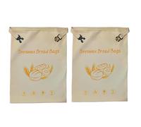 Bolsas de pan de algodón y cera de abeja, Bolsa Pan Tela, Bolsas de Pan Reutilizables Bolsa de Almacenamiento, Bolsas de Lino con Cordón para para pan casero, masa madre y pan fresco