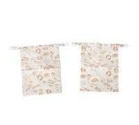 Bolsas de Pan de Cera de Abejas, Bolsas de Almacenamiento Reutilizables de Lino y Algodón para Pan y Productos Agrícolas, Ecológicas con Cierre de Cremallera, Paquete de 2 33x43 Cm (Estilo