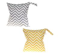 Bolsas De Pañales Para Bebés De 2 Piezas, Impermeables, Con Cremallera, Portátiles, Reutilizables - CHROMACRAFT