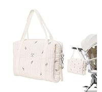 Bolsas De Pañales Portátiles Para, Bolsa De Pañales Para Bolso De Gran Capacidad De Algodón Bolsa De Hombro Con Pañales, Bolsa De Pañales De Viaje (Tulipán)
