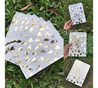 bolsas de papel 5x7in love is sweet wedding Treat Craft Paper Popcorn Bags Food Safe Party Favor Bolsas de papel Best Gift candy sweet Bag-gold heart,13x18cm