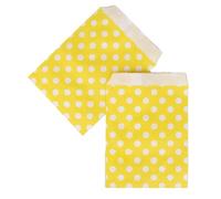 bolsas de papel 5x7in love is sweet wedding Treat Craft Paper Popcorn Bags Food Safe Party Favor Bolsas de papel Best Gift candy sweet Bag-yellow dot,13x18cm