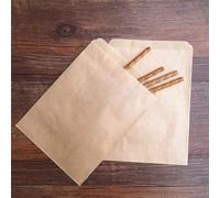 bolsas de papel 5x7in love is sweet wedding Treat Craft Paper Popcorn Bags Food Safe Party Favor Bolsas de papel Best Gift candy sweet Bag-all craft brown,13x18cm