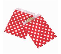 bolsas de papel 5x7in love is sweet wedding Treat Craft Paper Popcorn Bags Food Safe Party Favor Bolsas de papel Best Gift candy sweet Bag-red dot,13x18cm