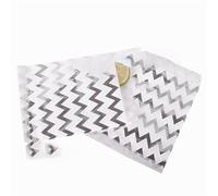 bolsas de papel 5x7in love is sweet wedding Treat Craft Paper Popcorn Bags Food Safe Party Favor Bolsas de papel Best Gift candy sweet Bag-Silver, 13x18cm