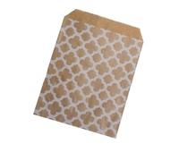 Bolsas de papel 5x7in Love is Sweet Wedding Treat Craft Paper Popcorn Bags Food Safe Party Favor Bolsas de papel Best Gift Candy Sweet Bag-brown Honeycomb,13x18cm