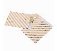 bolsas de papel 5x7in love is sweet wedding Treat Craft Paper Popcorn Bags Food Safe Party Favor Bolsas de papel Best Gift candy sweet Bag-Gold Stripe,13x18cm