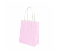 Bolsas de Papel Bolsas de Papel 10/20/30/50 Uds Mini bolsa pequeña de papel Kraft con asas bolsa de regalo for Festival bolsas de compras de dulces(Light purple,21X27X11CM (M)_20PCS)