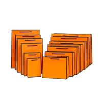 Bolsas de Papel Bolsas de Papel 10 unids/set de bolsas de regalo de papel Kraft blanco marrón con asas, bolsa de regalo for regalo de cumpleaños, bolsas de compras, bolsa de almacenamiento de cosmétic