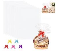 bolsas de papel celofán transparente 10 unidades grandes 75x100 cm para envolver regalos juguetes cestas ropa eventos fiestas cumpleaños