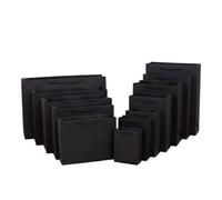 Bolsas De Papel Con Asas 10 unids/set de bolsas de regalo de papel Kraft blanco marrón con asas, bolsa de regalo for regalo de cumpleaños, bolsas de compras, bolsa de almacenamiento de cosméticos de v