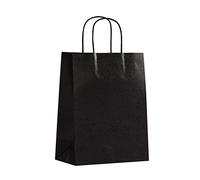 Bolsas de Papel con Asas, 50 Piezas Bolsas Kraft Navidad Ceremonias de Graduación Aniversarios Baby Shower Bautizo Día de Acción de Gracias Cumpleaños Bolsas de Regalo-11-21x11x27cm(8x4x11in)