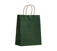 Bolsas de Papel con Asas, 50 Piezas Bolsas Kraft Navidad Ceremonias de Graduación Aniversarios Baby Shower Bautizo Día de Acción de Gracias Cumpleaños Bolsas de Regalo-1-21x11x27cm(8x4x11in)