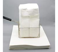 Bolsas de papel de filtro de aceite de fibra de algodón ecológicas, ideales para cocinar saludable en restaurantes, cafeterías y camiones de comida