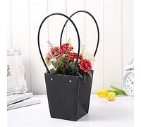 bolsas de papel kraft, bolsas de regalo de flores, 10 bolsas de flores de papel Kraft con asa, bolsas de papel impermeables for ramo de flores, caja de flores frescas, bolsas de regalo for fiestas, bo