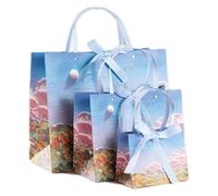 Bolsas de papel Kraft, bolsas for fiestas, bolsas de regalo, bolsa de mano con cuerda remachada, bolsa de mano for llevar a mano, regalo de compañía, embalaje de gran tamaño, bolsa de papel for enviar