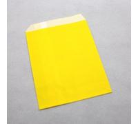Bolsas de papel Kraft coloridas, bolsas de regalo, bolsas de golosinas, envoltura de regalos, bolsa de productos horneados, bolsa de papel decorativa para fiestas 25pcs/lot-amarillo,16x23cm
