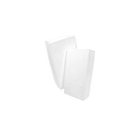 Bolsas de papel Kraft, El múltiplo blanco de las bolsas de papel de Kraft clasifica 50/100 PC for el empaquetado de la hornada del partido(18X9X5.5CM-100PCS)