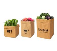 Bolsas de papel Kraft marrón para frigorífico, impermeable, reutilización, bolsa de papel Kraft para comida, pan, sándwich, fruta, verdura, merienda, almuerzo, cocina, café, camping