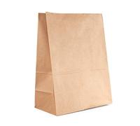 Bolsas de Papel Kraft sin Asas, Marrón, Bolsas Ecológicas, Reutilizables 26 x 14 x 29 cm 70 gr 50 pcs Paquete