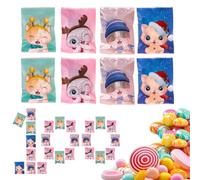 Bolsas de para fiestas | 100 unidades con motivo de gato para embalaje y almacenamiento - Se puede cerrar para caramelos y galletas | Para cumpleaños, boda, reuniones familiares