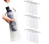 Bolsas de paraguas genéricas | 5/10 piezas plegables impermeables con cordón de sujeción | Fundas de viaje para paraguas | Para asiento de coche de oficina, mochila de viaje y salida del vehículo, 10
