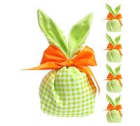 Bolsas de Pascua, Bolsas de Pascua para niños - Bunny Ears Candy Treat Bolss - Boldes de regalo 5x con, favores de fiesta decoraciones de Pascua para bocadillos de galletas Embalaje de joyería