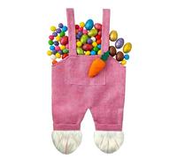 Bolsas de Pascua para niños - de almacenamiento reutilizable con forma de conejo - Bolsas de golosinas de conejo de Pascua, para dulces, juguetes, caza de huevos, suministros de decoración de