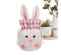 Bolsas de Pascua para niños - Decoración de mesa de conejo de felpa | Bolsas de Tratamiento de Pascua Decoración de Primavera | Para Niños Familia Primavera Vacaciones Chocolate Trate Goodie Party