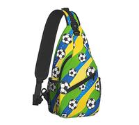 Bolsas de Pecho de fútbol Crossbody Sling Bag Mochila de Viaje para Senderismo Mochila de Hombro Informal para fanáticos del fútbol Mujeres Hombres
