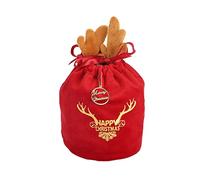 Bolsas de, pequeñas bolsas de, bolsas de de muñeca de punto de Navidad, bolsa de con cordón, bolsa de, bolsa de manzanas