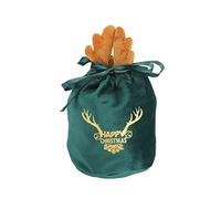 Bolsas de, pequeñas bolsas de, bolsas de de muñeca de punto de Navidad, bolsa de con cordón, bolsa de, bolsa de manzanas