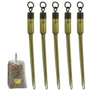 Bolsas de pesca genéricas de cobre Stems | Universal cobre Quick Change 5 piezas | Accesorios de pesca en el mar | para pescadores Trucha Salmón Achigan Estanque al aire libre Lagos Arroyos