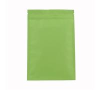 Bolsas de plástico aluminio con cierre térmico, 100 unidades, cremallera y muesca rasgado(Matte Green,8x12cm)