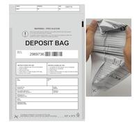 Bolsas de plástico para depósitos de 9.5 x 15 pulgadas, bolsas opacas para depósitos bancarios de seguridad, bolsas de caja registradora, bolsa de dinero para dinero en efectivo, bolsillo bancario,