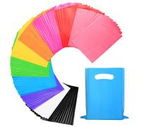 Bolsas de plástico para recuerdos, bolsas de recuerdo de fiesta de colores surtidos, tamaño de 6 x 8 pulgadas, paquete de 100 unidades