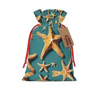 Bolsas de playa con estampado de estrellas de mar versátiles a granel, elegantes bolsas reutilizables para cualquier ocasión
