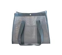 Bolsas de playa para mujer | Bolsa grande plegable de malla para natación y deporte - Organización para viaje, casa, jardín, resort, gimnasio, excursiones familiares, gris, riferimento alla
