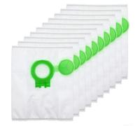 Bolsas de polvo compatibles con SEBO para Airbelt D2 con tapa de filtro, filtración de cuatro capas para un mejor control de polvo, paquete de 4/10 (paquete de 10)