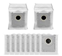 Bolsas de polvo de repuesto compatibles para ECOVACS para mini robot aspirador Deebot con filtración avanzada y gran capacidad para uso prolongado, paquete de 4/10 (paquete de 10)
