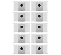 Bolsas de polvo de repuesto para aspiradora Ecovacs para Deebot T80 y OMNI, paquete de 4/10 con diseño higiénico para una contención segura del polvo (paquete de 10)