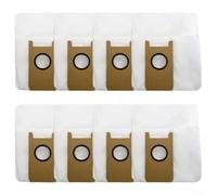 Bolsas de polvo de repuesto para aspiradora robot ABIR K30 K20, capa exterior no tejida combinada con filtro interior fundido para doble protección (paquete de 8)