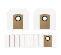 Bolsas de polvo de repuesto para aspiradora robot Redroad R11, bolsas de filtro no tejidas de 4 capas con alta capacidad para pelo de mascotas, forros de limpieza automática y soportes de desechos
