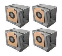 Bolsas de polvo de repuesto para Eufy para omni para x10, 4 unidades, color | Paquete de 4, se adapta a eufy para x10 Pro 3930 3933, polvo eficiente para captura, fácil reemplazo, tela no tejida gris